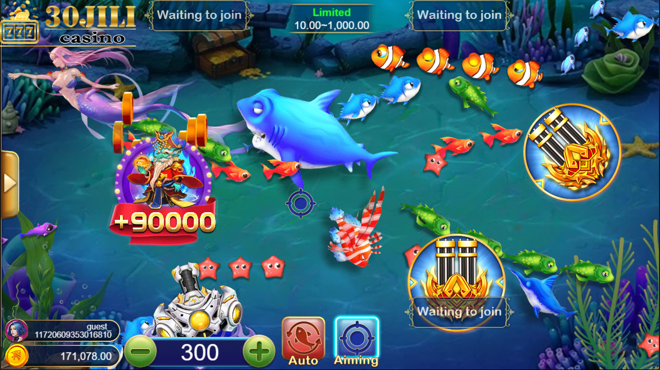 Hack fish shooting game with software